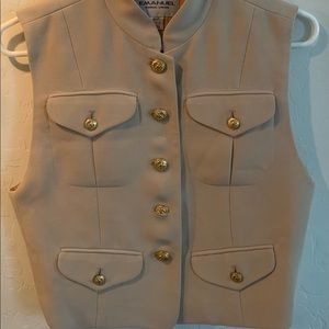 Vintage Emanuel Ungaro Military style Crop Vest